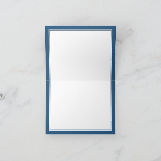 小男ひげネクタイ赤ちゃんシャワーありがとう サンキューカード (内部)