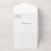 小男女兼用かわいこちゃん赤ちゃんシャワー オールインワン招待状 (外側)