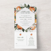 小男女兼用かわいこちゃん赤ちゃんシャワー オールインワン招待状 (内側)