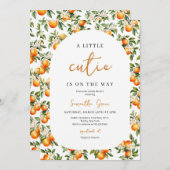 小男女兼用かわいこちゃん赤ちゃんシャワー 招待状 (正面/裏面)