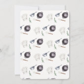 小男女兼用モダン料理人のベビーシャワー 招待状 (裏面)