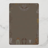 小男女兼用西BBQパーティー 箔招待状 (裏面)