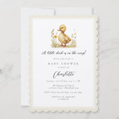 小男女兼用鴨赤ちゃんシャワー 招待状 (正面)