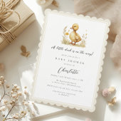 小男女兼用鴨赤ちゃんシャワー 招待状