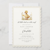 小男女兼用鴨赤ちゃんシャワー 招待状 (正面)