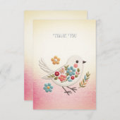 小白鳥フローラサンキューカード サンキューカード (正面/裏面)