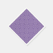 小県柄日本の、紫、ピンク スタンダードカクテルナプキン (角)