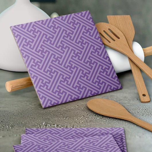 小県柄日本の、紫、ピンク タイル