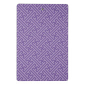 小県柄日本の、紫、ピンク ミニクリップボード (裏面)