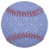 小県柄日本の、紫、青 ソフトボール (裏面)