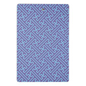 小県柄日本の、紫、青 ミニクリップボード (裏面)