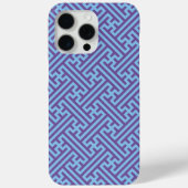 小県柄日本の、紫、青 Case-Mate iPhoneケース (裏面)