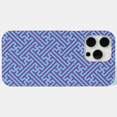 小県柄日本の、紫、青 Case-Mate iPhoneケース (裏面 (横))
