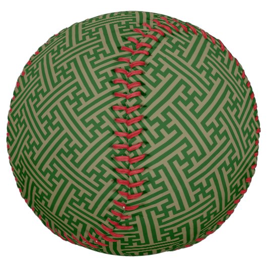 小県柄日本の、緑、金ゴールド ソフトボール (アングル)