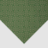 小県柄日本の、緑、金ゴールド 薄葉紙 (詳細)