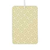 小県柄、日本の金ゴールド、白 カーエアーフレッシュナー (正面)