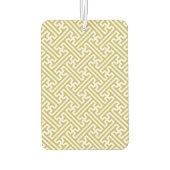 小県柄、日本の金ゴールド、白 カーエアーフレッシュナー (裏面)