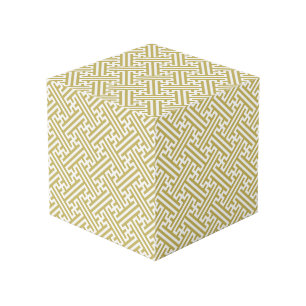 小県柄、日本の金ゴールド、白 フォトキューブ