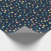 小着色ドットパターン誕生日包装紙 ラッピングペーパー (角)