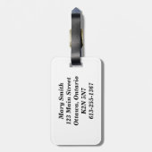 小石と岩に沿って海の海岸線Luggag ラゲッジタグ (裏面縦)