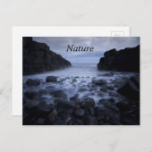 小石と岩の海ショアリンポスカに沿って ポストカード (正面/裏面)