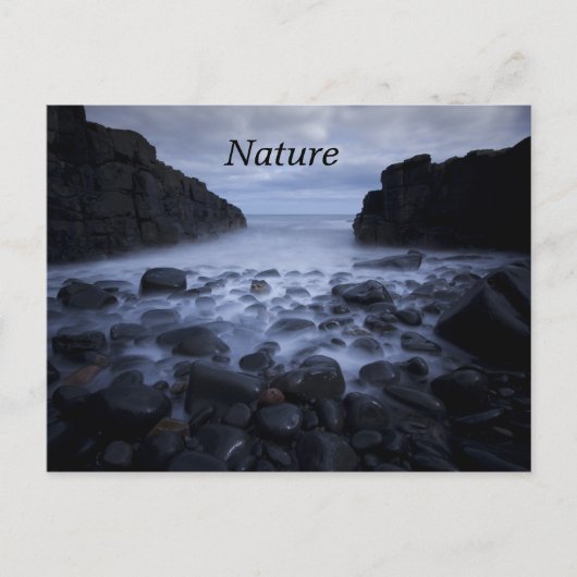 小石と岩の海ショアリンポスカに沿って ポストカード (正面)