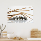 小石と流木 ポスター (キッチン)