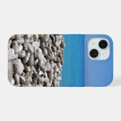 小石と海 iPhone 15ケース (裏面横)