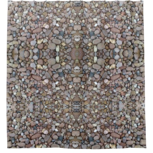 小石のシャワー・カーテン シャワーカーテン (正面)