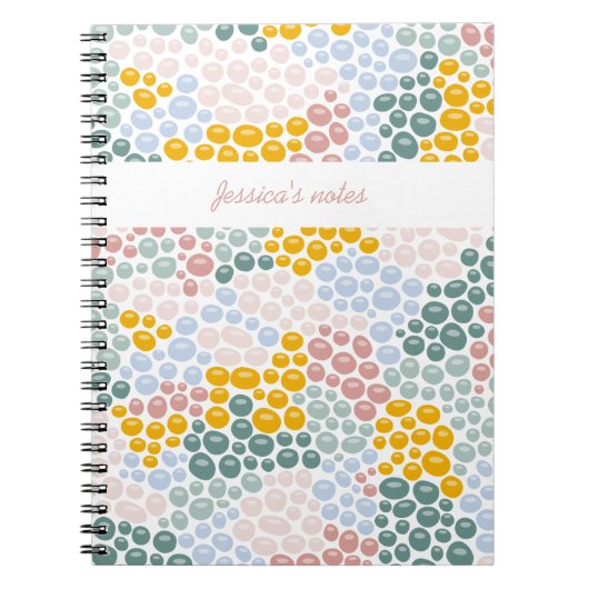 小石のノートパーソナライズされたブック ノートブック (正面)