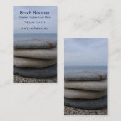 小石のビーチの名刺 名刺 (正面/裏面)