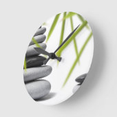 小石の禅 ラウンド壁時計 (傾斜)