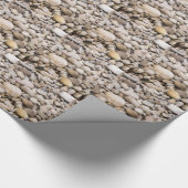 小石の背景パターン ラッピングペーパー (角)