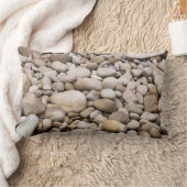 小石の背景パターン ランバークッション (ブランケット)