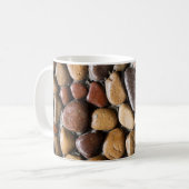 小石の背景 コーヒーマグカップ (正面左)