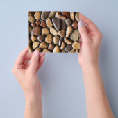 小石の背景 チラシ (手)