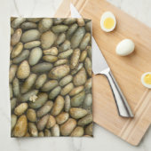 小石の質の台所タオル キッチンタオル (四つ折り)