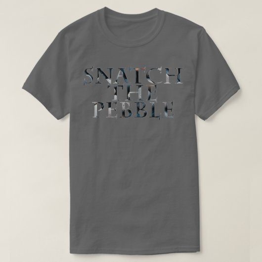 小石を奪う Tシャツ (デザイン正面)