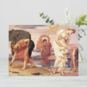 小石を拾うギリシャの女の子 カード (スタンド正面)