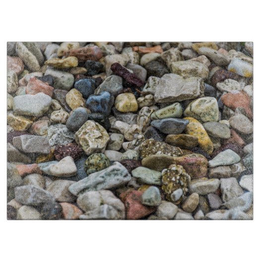 小石ガラス カッティングボード (正面)