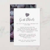 小石ハート発見 ゲスト情報 詳細 エンクロージャーカード (正面/裏面)