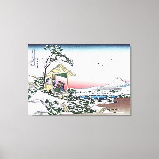 小石川の茶屋 キャンバスプリント (正面)