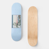 小石川茶屋の眺め富士山を北斎が望む スケートボード (正面)