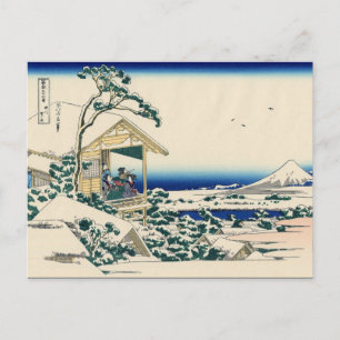 小石川茶屋(北斎著) ポストカード