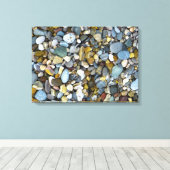 小石自然ビーチ キャンバスプリント (インサイチュ (ウッドフロア))