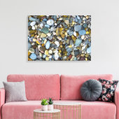 小石自然ビーチ キャンバスプリント (インサイチュ (リビング))