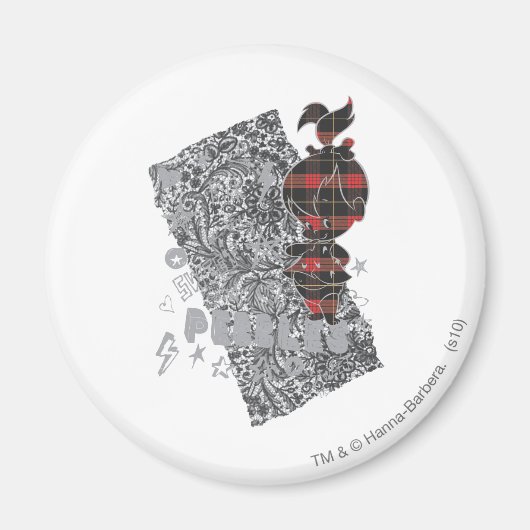 小石™パンクプレイド マグネット (正面)