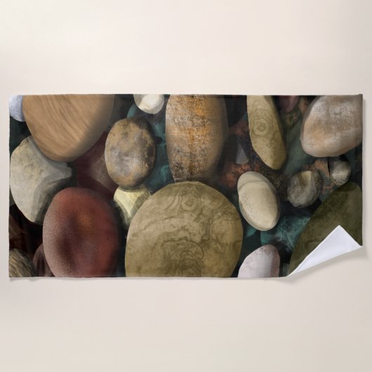 小石 ビーチタオル (正面)