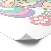 小石™愛の渦巻き ポスター (角)