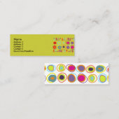 小石、石、カラフルスキニープロファイルカード スキニー名刺 (正面/裏面)